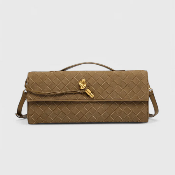 BOLSO DE HOMBRO CLÁSICO DE ANTE MELANIE